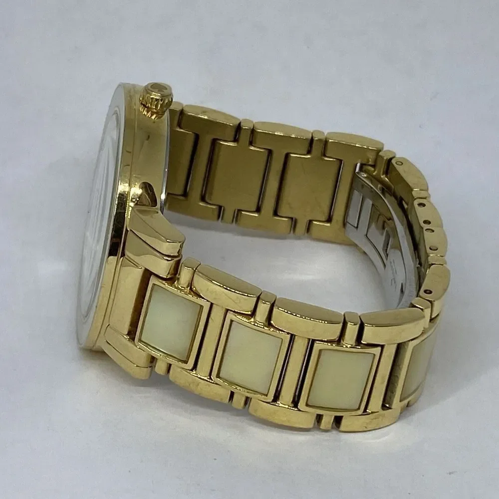 Kate Spade 0394 Womens Gold Stainless Steel Analog Dial Quartz Wrist Watch XX581